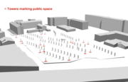 Towers: site axonometric Towers: site axonometric